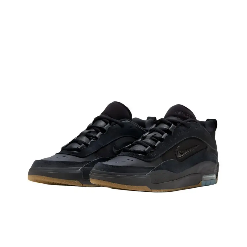 Nike Air Max Ishod 'Black Gum' Slip Resistant Low Top Skateboard Shoes Men's Black-2
