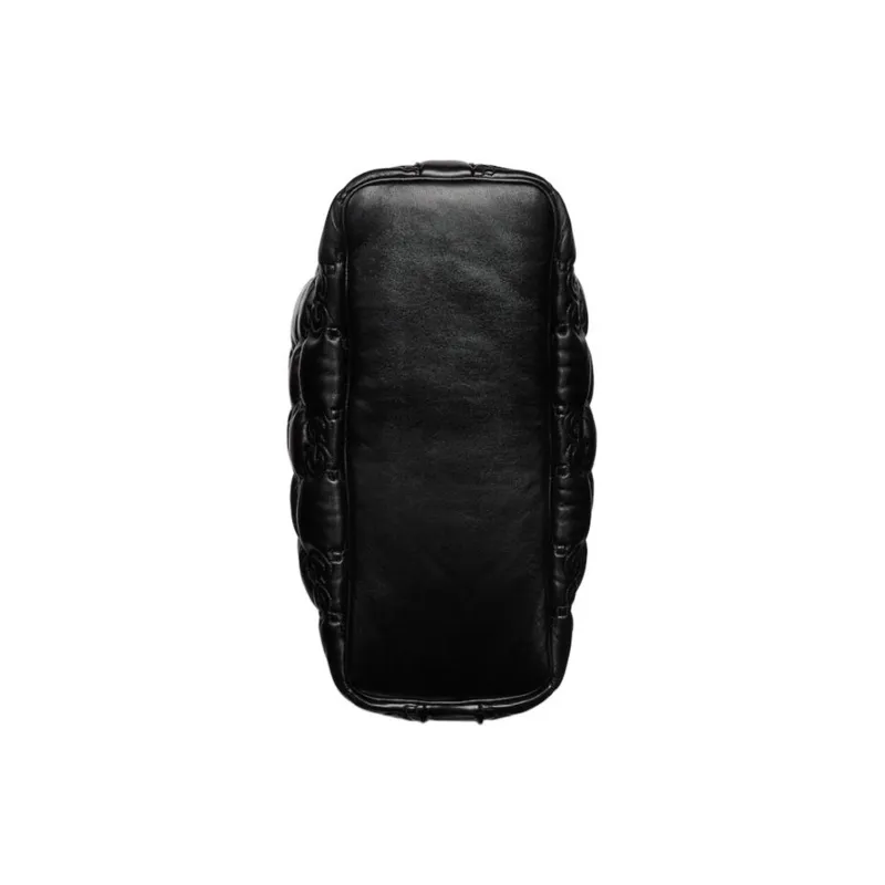 GUCCI GG Matelassé Leather Tote Bag Shopping Bag Shoulder Bag Handbag Large Size Women's Black-5