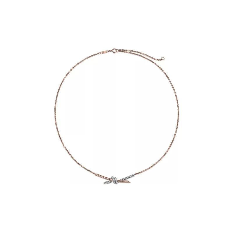 TIFFANY & CO. 18K Rose Gold Necklaces Women's-2
