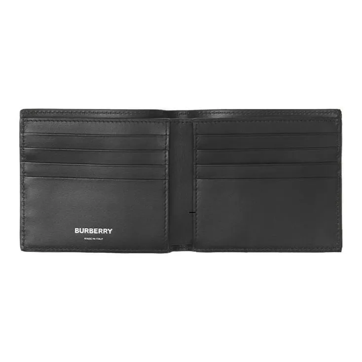 Burberry Vintage Cow Leather Wallet Men's Yellow/Black-3