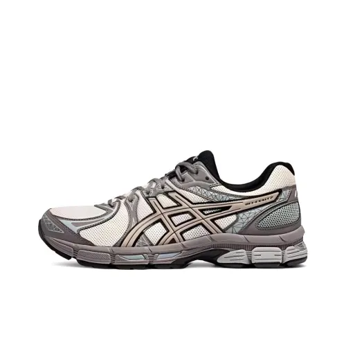 Asics Gel Exalt 2 Cushioned Wear Resistant Breathable Low Top Running Shoes Men's White gray brown