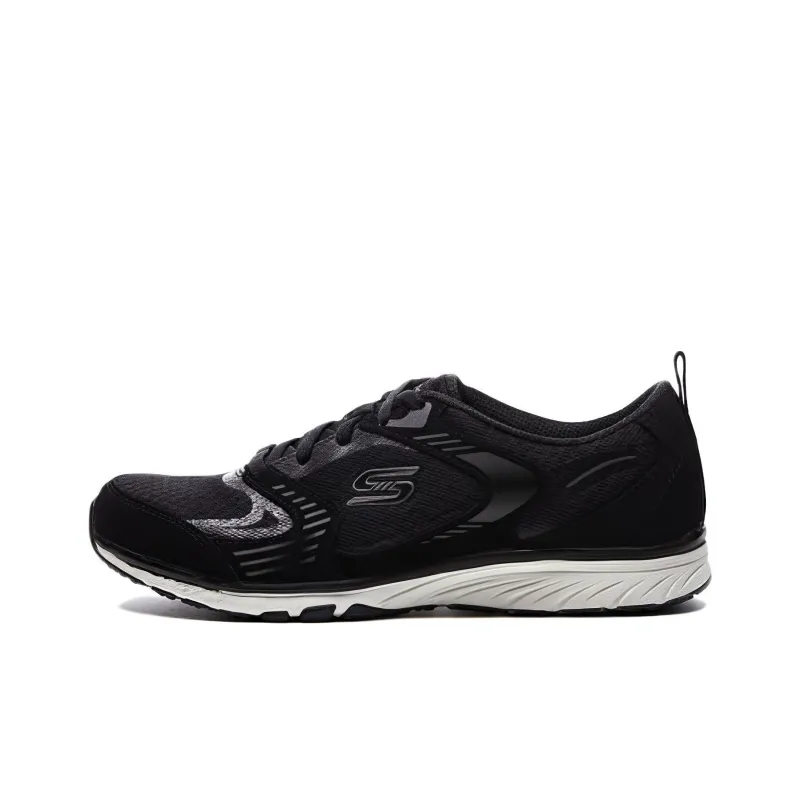 Skechers Gratis Slip-Resistant Breathable Low-Top Casual Running Shoes Women's Black-0