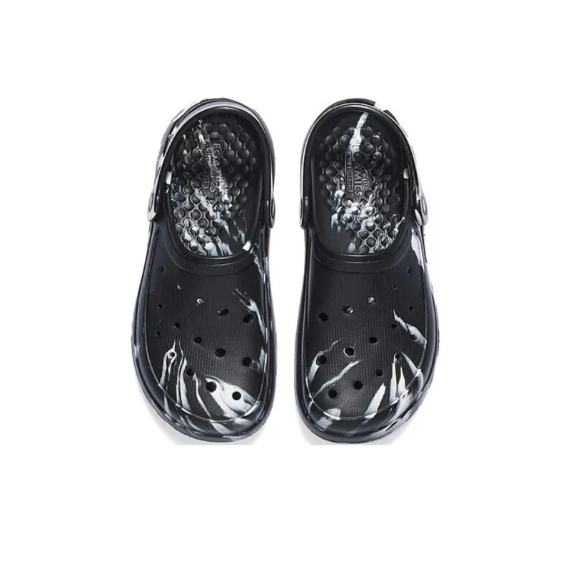 Skechers Foamies Clogs Men's Black White-3