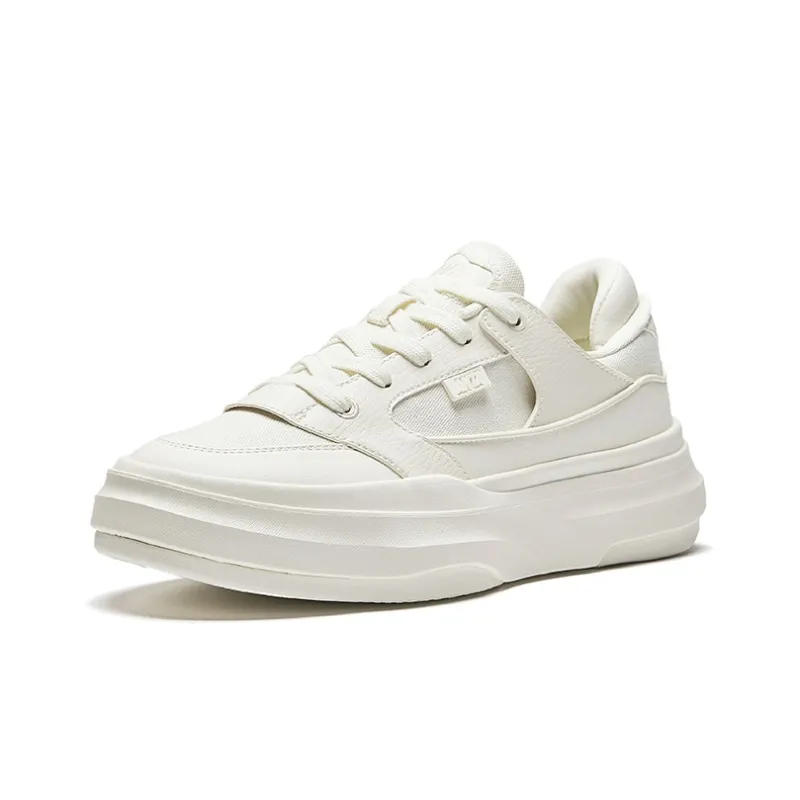 Anta Cookie Doodoo Anti Slip Wear Resistant Low Top Skateboard Shoes Women's Ivory White-1
