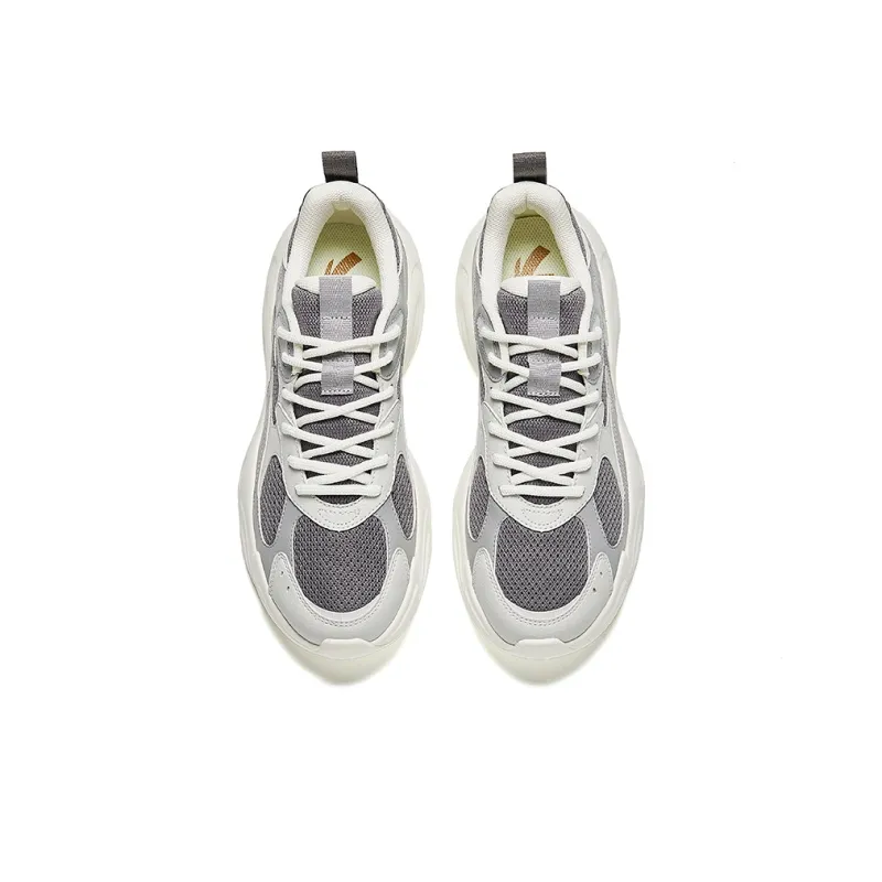 Anta Low Top Casual Shoes Men's Gray White-2