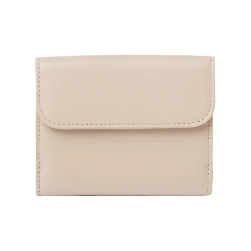 Chloe Bright Calfskin Wallet Small Size Women's Light Pink-1