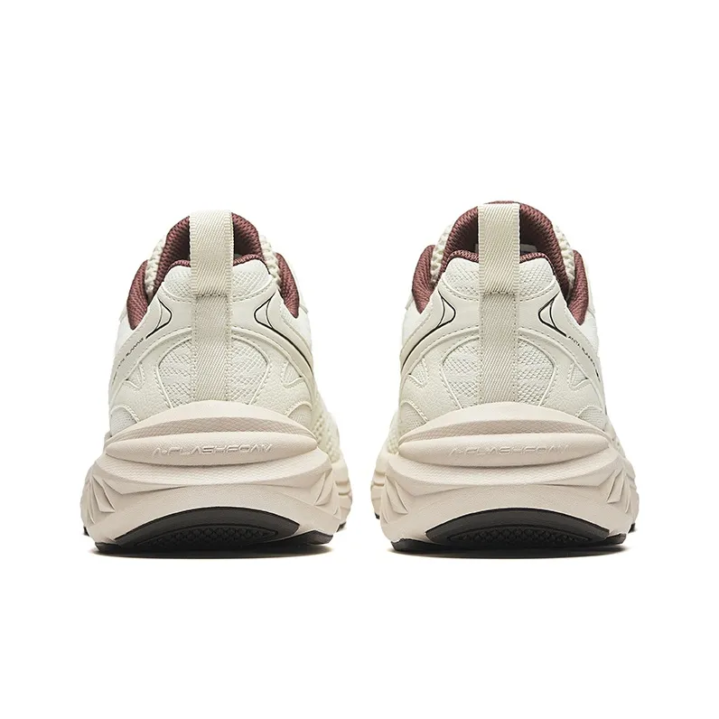 Anta Anti Slip Wear Resistant Low Top Casual Running Shoes Men's Ecru-3