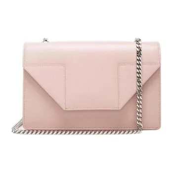 SAINT LAURENT Calfskin Crossbody Bag Shoulder Bag Women's Pink