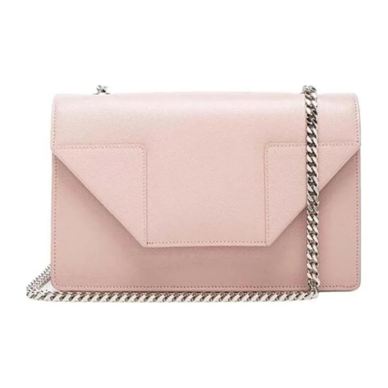 SAINT LAURENT Calfskin Crossbody Bag Shoulder Bag Women's Pink-0