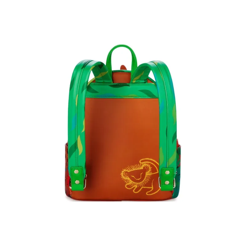 Disney Polyvinyl Chloride Backpack Mini Unisex Green-2