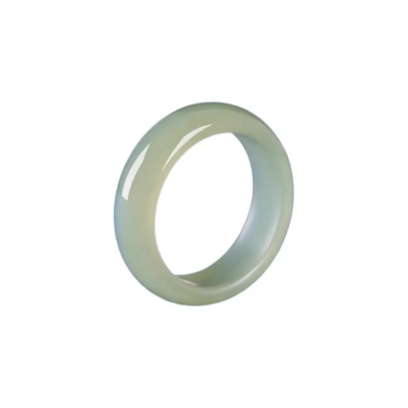 Cuizu Hetian Jade Rings Green Jade Unisex-0