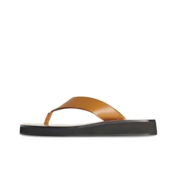 THE ROW Leather Flip Flops
