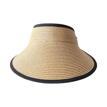 LE TISSERAND Visor Straw Hat Sun Protection Hats Women's