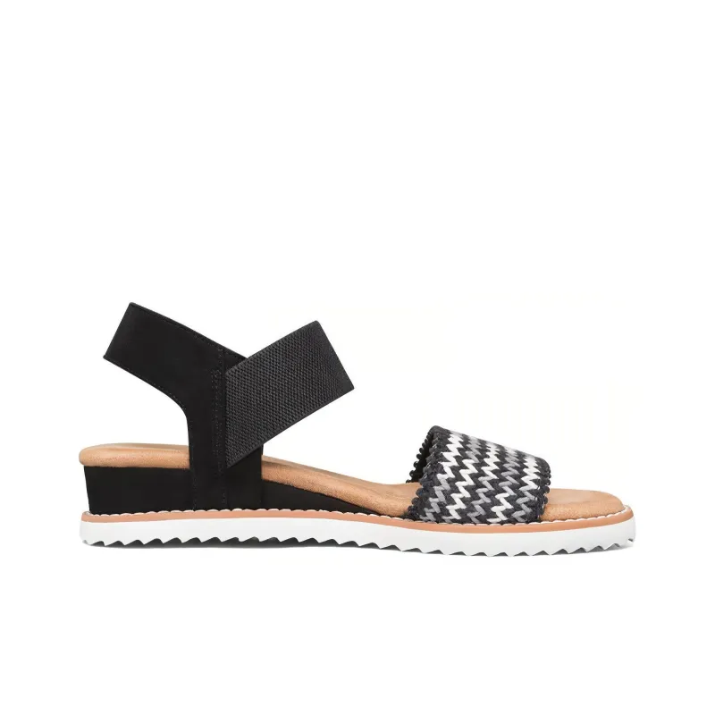 Skechers DESERT KISS One Strap Sandals Women's Black-1