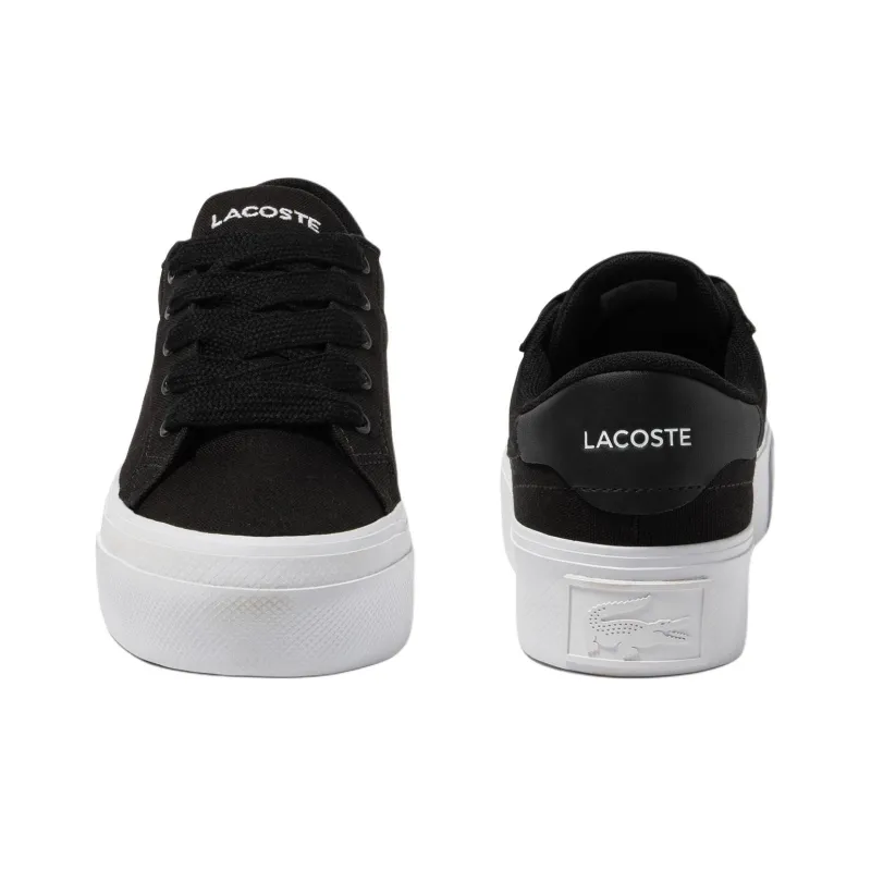 LACOSTE Low Top Skateboard Shoes Women's Black-4