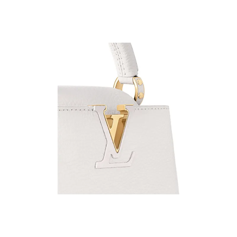 LOUIS VUITTON Capucines Taurillon Leather Tote Bag Shopping Bag Shoulder Bag Crossbody Bag Handbag Mini Women's White-4