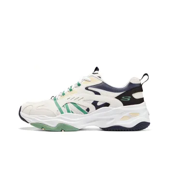 Skechers D'LITES 4.0 Cushioning Anti Slip And Wear Resistant Low Top Casual Shoes Men's White Multicolor