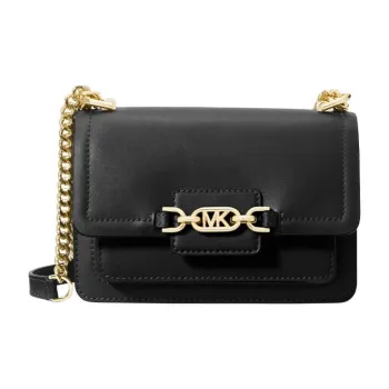 MICHAEL KORS Heather Leather Small Square Bag Chain Envelope Bag Shoulder Bag Crossbody Bag Regular Women's Black