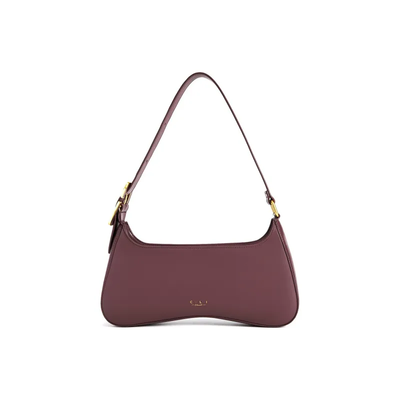 C.LI Cow Leather Cat Head Bag, Shoulder Bag Women's Luo Ying Black/Thin Persimmon Pink/Red Tea Brown-8