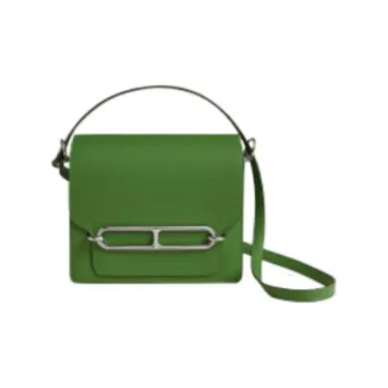 HERMES Roulis Swift Calfskin Pig Nose Bag Handbag Shoulder Bag Crossbody Bag Mini Women's Orchid Green