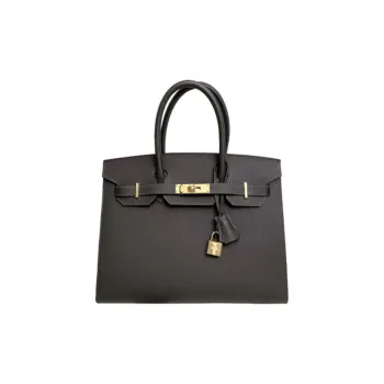 HERMES Birkin External Stitched EP Leather Birkin Bag Handbags Regular Women's 46 Ebony Wood Color