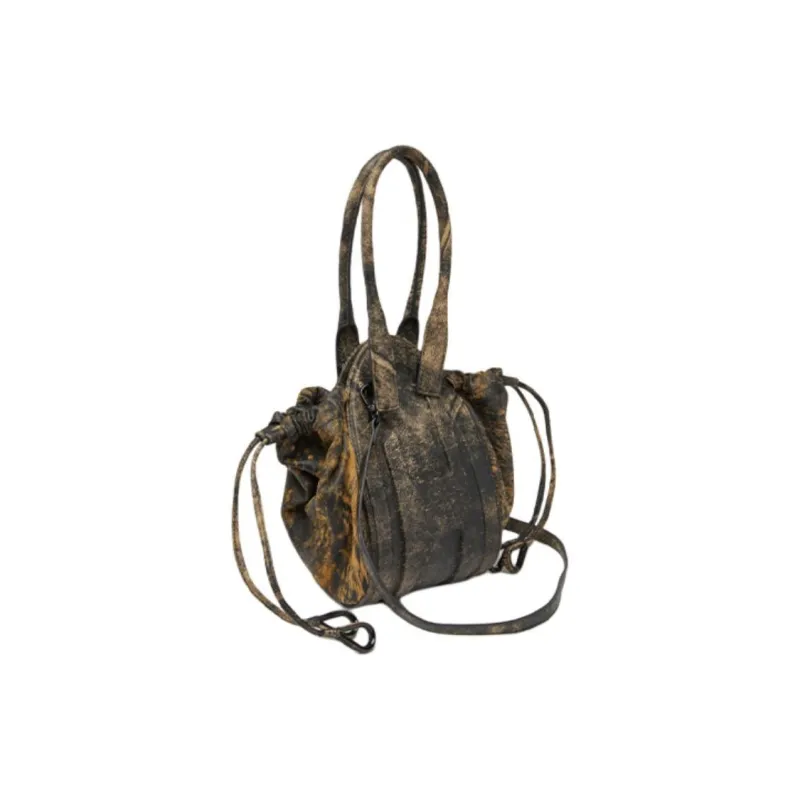 DIESEL 1DR Leather Bucket Bag-1