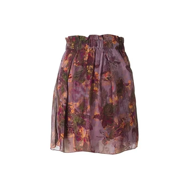 IRO NIGHT Casual Short Skirts Women's Dark Red-1