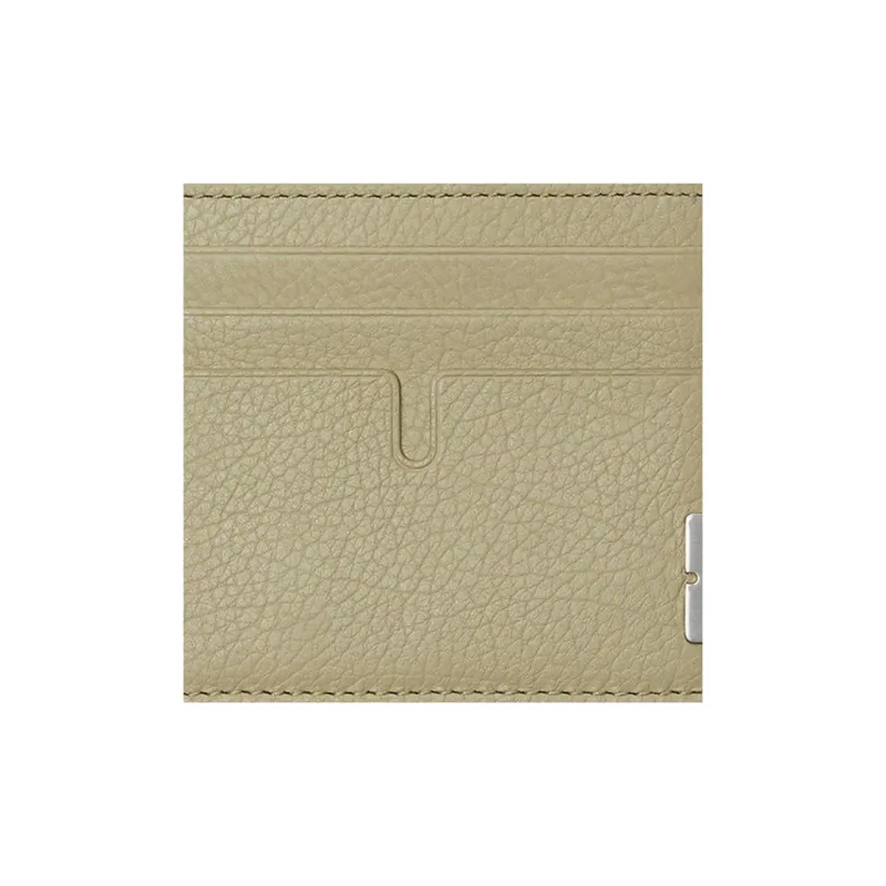 Burberry Calfskin Card Holder Men's Hunter Beige-2