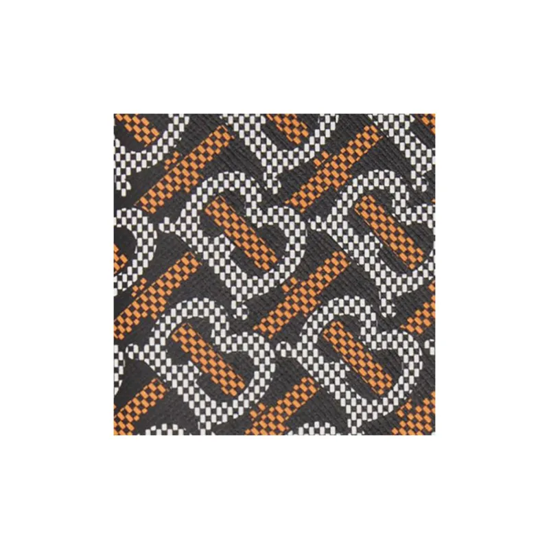 Burberry Leather Wallet Men's Black/Orange-4
