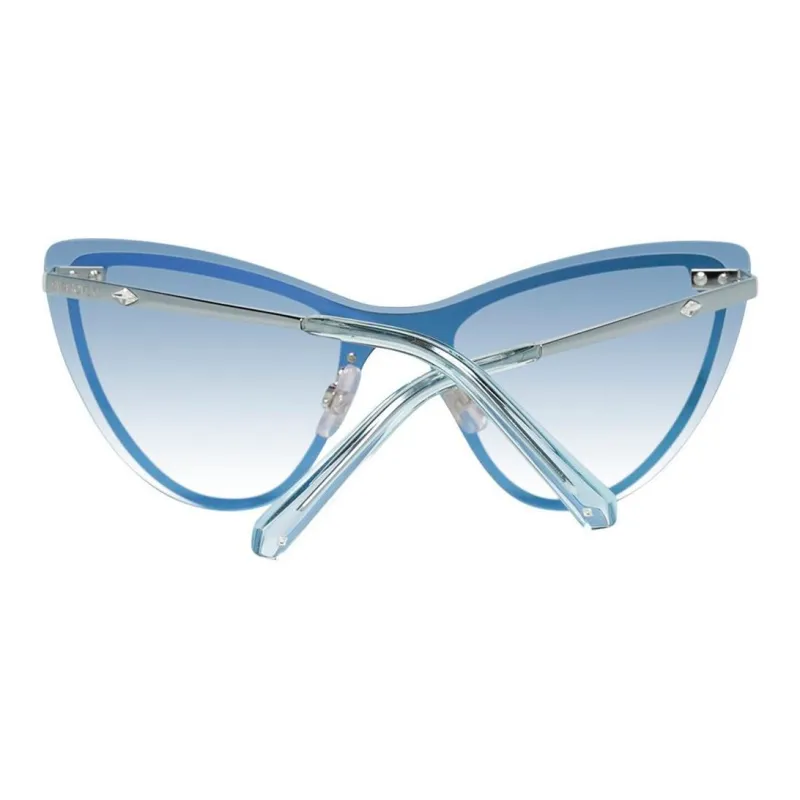Swarovski Irregular Shape Sunglasses Women's Blue-2