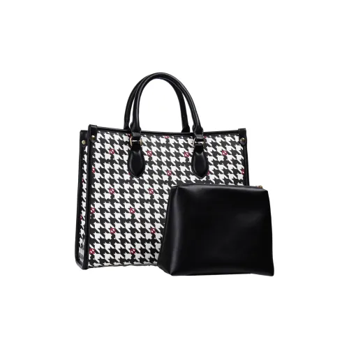 Disney Mickey Series PVC 2-in-1 One Shoulder Handbag Women's Houndstooth
