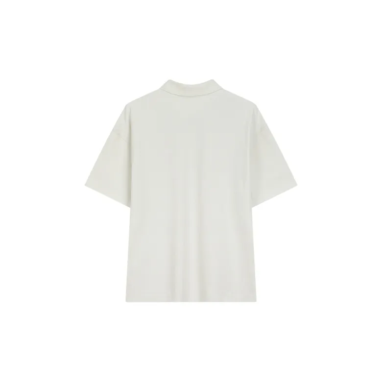 Bosieagender Polo Shirts Unisex Light Beige-1
