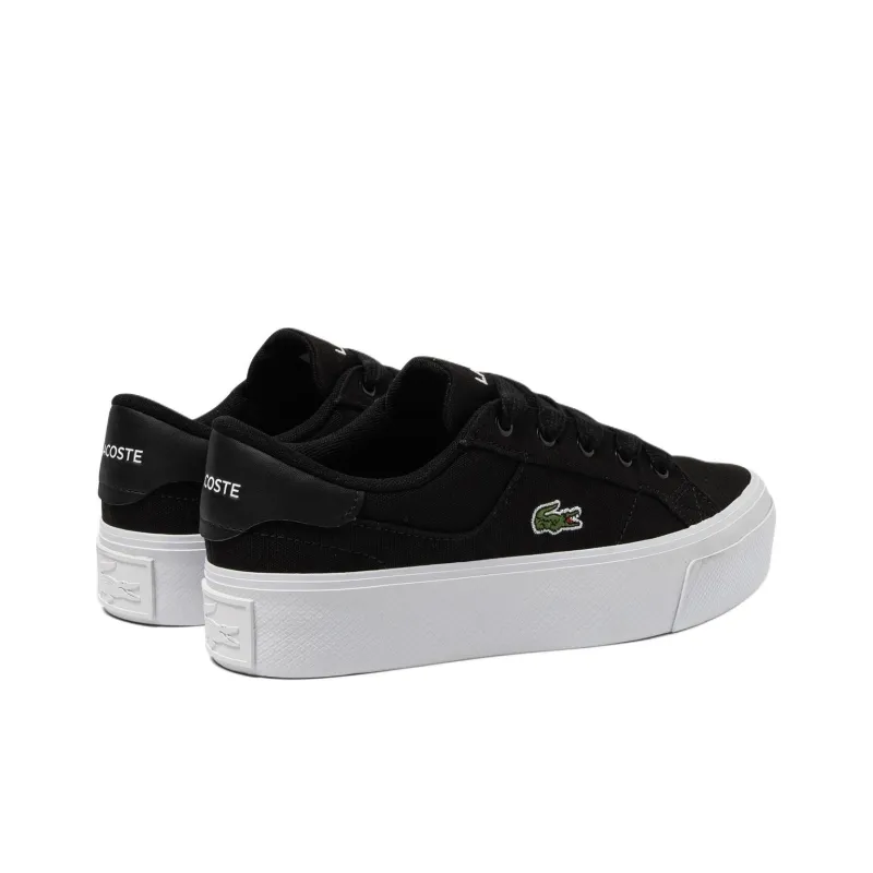 LACOSTE Low Top Skateboard Shoes Women's Black-3