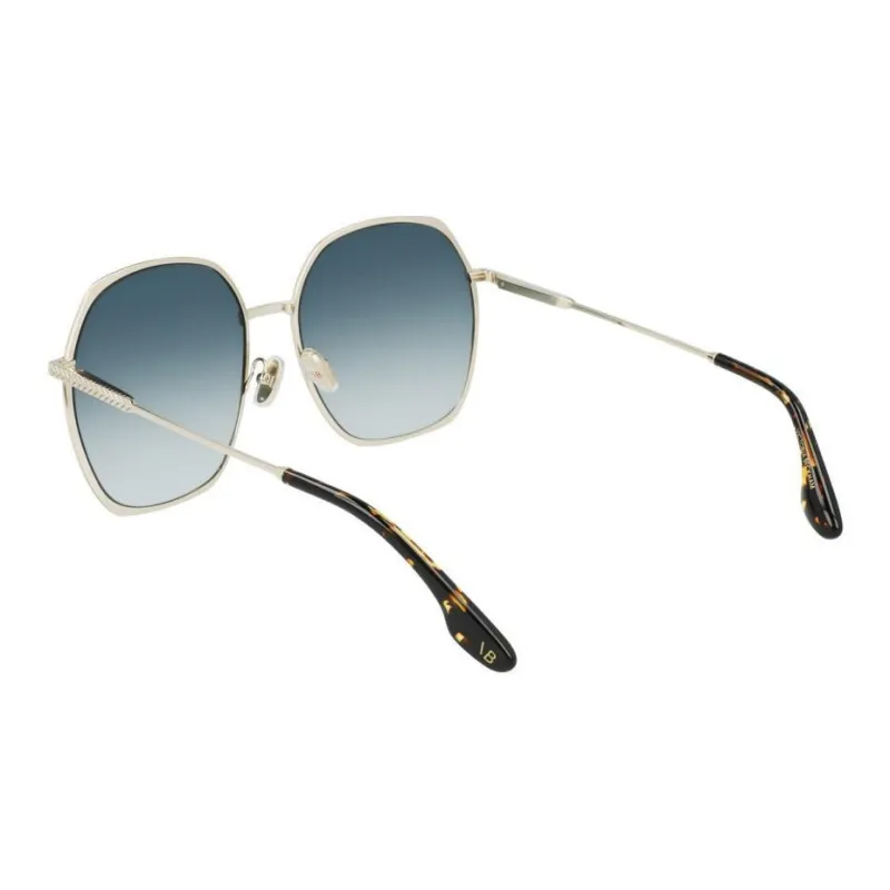 Victoria Beckham Square Sunglasses Women's Silver-4