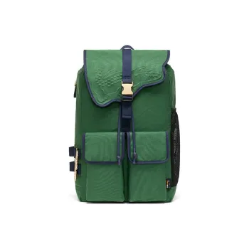 LACOSTE Polyamide Crocodile Backpack Regular Unisex Green