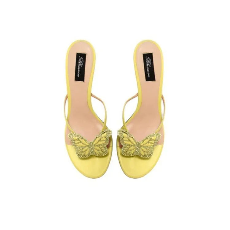 Blumarine Flip Flops Women's Yellow-4