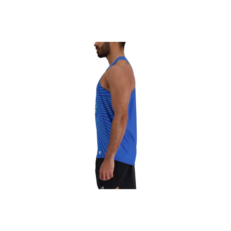 New Balance Tank Tops Men's Blue-2