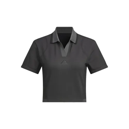 Adidas Polo Shirts Women's Dark Gray