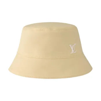 LOUIS VUITTON Cotton Bucket Hats Unisex Beige