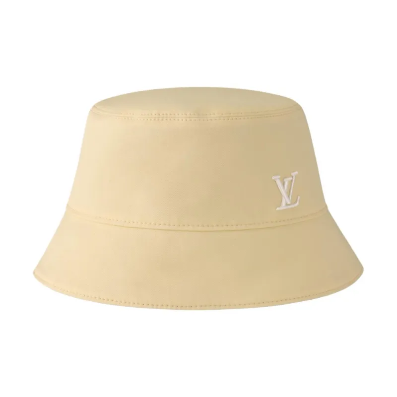 LOUIS VUITTON Cotton Bucket Hats Unisex Beige-0