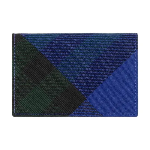 Burberry Polyester Card Holder Women's Knight Blue