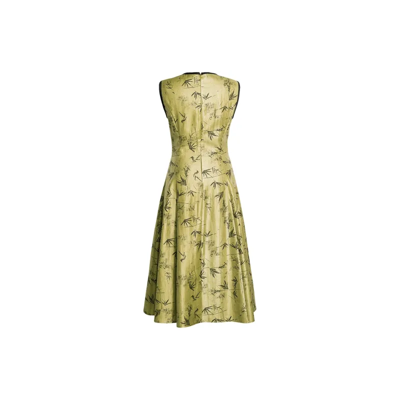 ROEYSHOUSE Sleeveless Dress Women's Copper Yellow-1