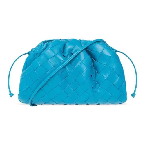 Bottega Veneta POUCH Cloud Bag Sheepskin Shoulder Bag Crossbody Bag Clutches Mini Women's Sky Blue
