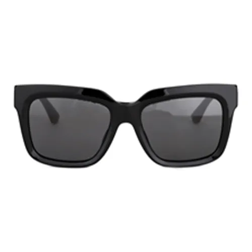 Burberry Irregular Shape Sunglasses Unisex Black