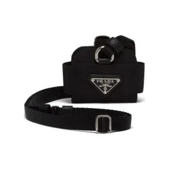 PRADA Nylon AirPods Pro Neck Strap Earphone Case Unisex Black