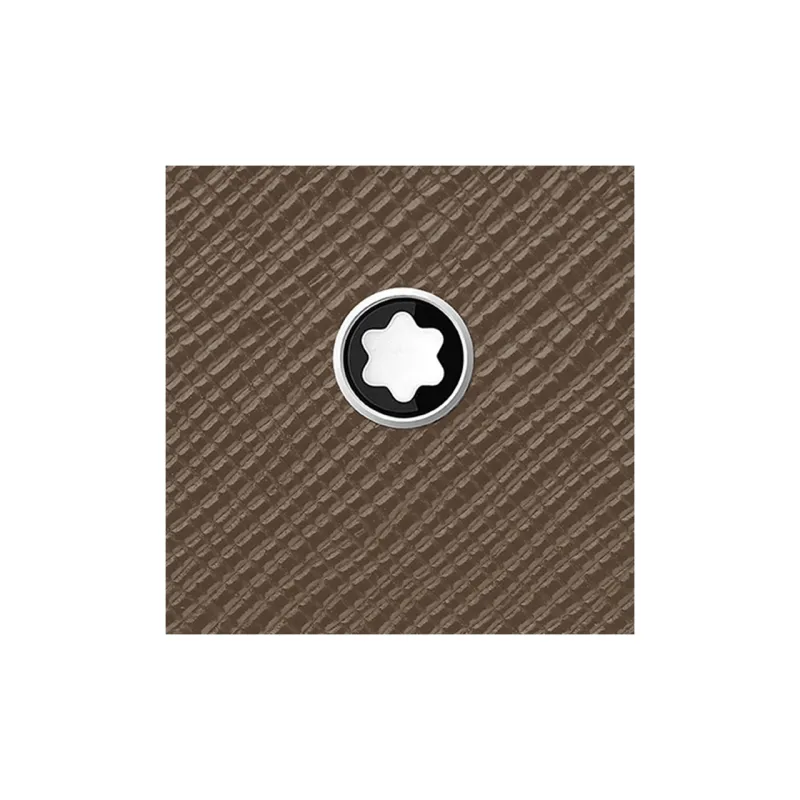 MONTBLANC Printed Leather Card Holder Men's Creamy White-4