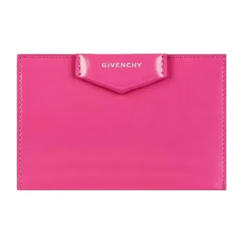 GIVENCHY Antigona Leather Wallet Women's Neon Pink