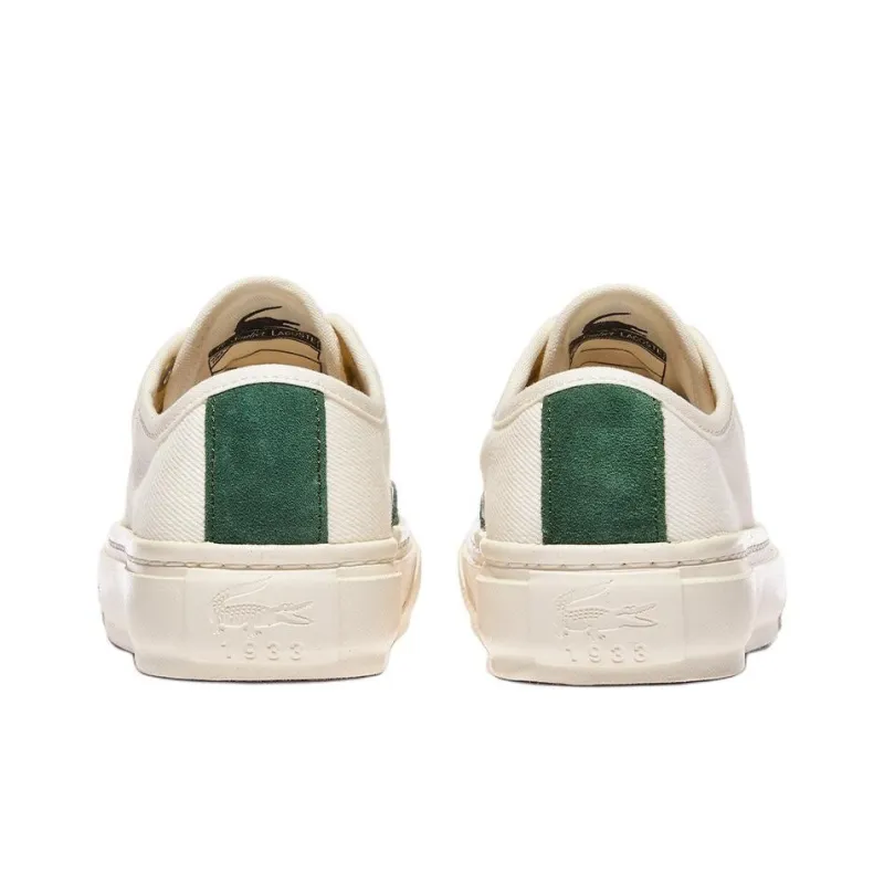 LACOSTE Low Top Skateboard Shoes Women's Ecru-4