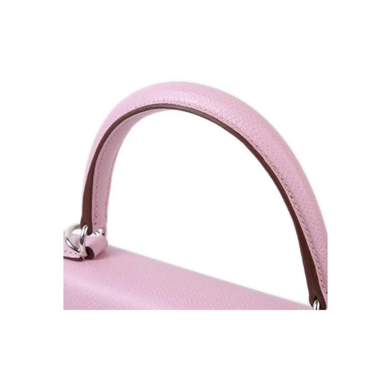 HERMES Kelly Epsom Leather Kelly Bag One Shoulder Handbags Regular Women's X9 Mauve Sylvestre Mallow Purple-13