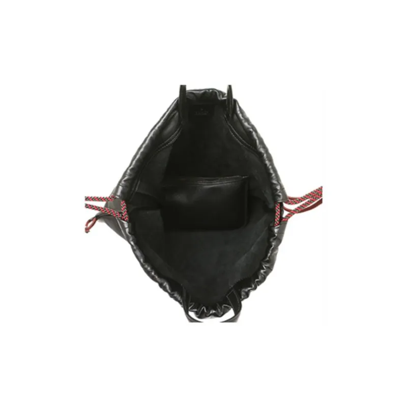 GUCCI Leather Backpack Medium Size Unisex Black-4